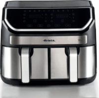 Ariete 4625/00 Dual Metal Air Fryer Forrólevegős sütő 2x4.5L 2100 Watt - Fekete / Ezüst