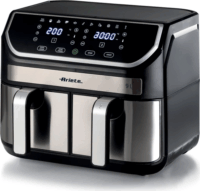 Ariete 4625/00 Dual Metal Air Fryer Forrólevegős sütő 2x4.5L 2100 Watt - Fekete / Ezüst