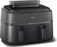 Philips NA550/00 DualBasket Air Fryer Forrólevegős sütő 2x4.5L 2750 Watt - Fekete