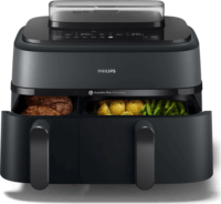 Philips NA550/00 DualBasket Air Fryer Forrólevegős sütő 2x4.5L 2750 Watt - Fekete