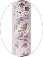 Dekortojás szett virágmintákkal 6 cm - Lila (6 db/csomag)