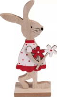 Fa nyuszi figura dekoráció 18 cm - Többféle