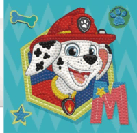 Diamond Dotz Dotzies Mancs őrjárat - Marshall képkészítő szett 13 x 13 cm