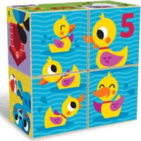 Kids Hits Fa puzzle építőkocka - Vidám farm