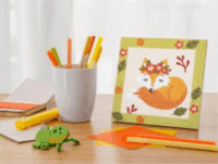 Diamond Dotz Dotzies Erdei róka képkészítő szett 13 x 13 cm