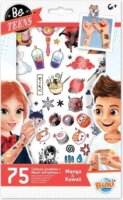 BUKI 75 darabos Lemosható tetoválás - Manga és Kawaii minták