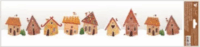 Mézeskalács házak és függő díszek matricacsomag 64 x 15 cm - Többféle