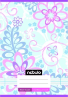 Nebulo Színes mintás 32 lapos A5 Vonalas füzet - Többféle
