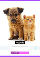 Nebulo Színes mintás 32 lapos A5 Vonalas füzet - Többféle