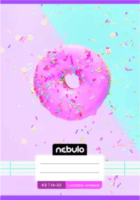 Nebulo Színes mintás 32 lapos A5 Vonalas füzet - Többféle