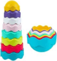 BeiDiOu 8 darabos Toronyépítő fürdőjáték babáknak