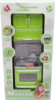 My Modern Kitchen 3 darabos Konyha szett babaházba - Zöld/Szürke