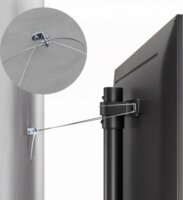 Maclean MC-494 32"-70" LCD TV / Monitor Padlóállvány - Fekete