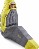 Sea To Summit Mummy Jobb cipzáras Hálózsák 170 x 65 cm (-1 / -7 °C) - Szürke / Sárga