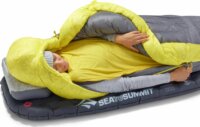 Sea To Summit Mummy Jobb cipzáras Hálózsák 170 x 65 cm (-1 / -7 °C) - Szürke / Sárga