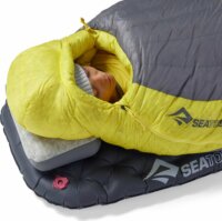 Sea To Summit Mummy Jobb cipzáras Hálózsák 170 x 65 cm (-1 / -7 °C) - Szürke / Sárga