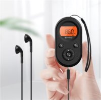 Sandberg 421-02 FM Zsebrádió beépített akkumulátorral - Fekete