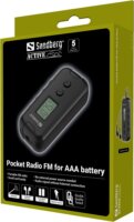 Sandberg 421-00 FM Zsebrádió - Fekete