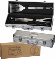 Leopold Vienna Grill eszköz készlet Rozsdamentes acél kofferban 4 darabos - Inox
