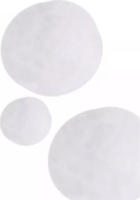 Textil hógolyó szett (6db/csomag) - Fehér