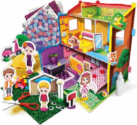 Headu Karton babaház - Készítsd magad fejlesztő kreatív készlet