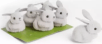 Dekorációs nyuszi figura (6 db/csomag) - Többféle