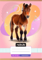 Nebulo Állat mintás 32 lapos A5 négyzetrácsos füzet - Többféle