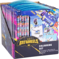 DC Comics Batwheels Színező szett matricákkal és 5db színes zsírkrétával