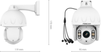 Foscam SD8EP 8MP 3.3mm-10.2mm kültéri IP PTZ kamera - Fehér