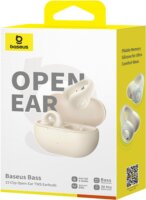 Baseus Bass 15 Clip Bluetooth Fülhallgató Headset Töltőtokban - Fehér