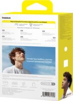 Baseus Bass 15 Clip Bluetooth Fülhallgató Headset Töltőtokban - Fehér