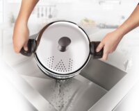 Lamart LT1206 Rozsdamentes Acél Fazék Szűrő fedéllel Ø 24cm 5,8L - Inox