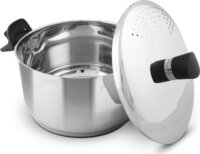 Lamart LT1206 Rozsdamentes Acél Fazék Szűrő fedéllel Ø 24cm 5,8L - Inox