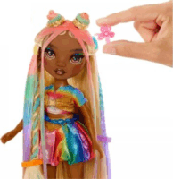 Rainbow High Fodrászolható baba5 féle hajkrétával