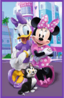 Trefl Minnie egér és barátai - 3 x 80 darabos puzzle