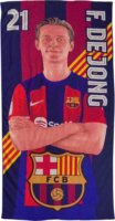 FC Barcelona Mikroszálas gyerek Fürdőlepedő (100 x 180 cm) - De Jong