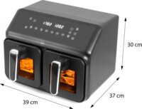 Eldom FR210 AirFryer Forrólevegős sütő 8L 2200 Watt - Fekete