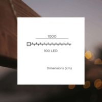 New Garden Luceo Kültéri Beltéri LED fényfüzér 10m - Meleg fehér