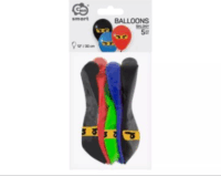 Godan Dekorációs lufiszett ninja mintával 30cm (5 db/csomag)