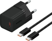 Baseus GAN5 1xUSB-C Hálózati töltő 30W - Fekete