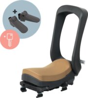 Urban Iki Junior Kulcsos Hátsó Kerékpár Gyerekülés 35 kg-ig - Fekete / Barna
