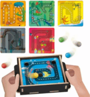 Headu Vezesd a golyót koordinációs fejlesztő fajáték 6 különböző labirintuslappal