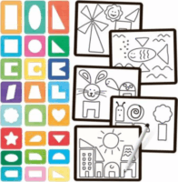 Headu 76+ darabos Montessori sablonkészlet kreatív alkotásokhoz