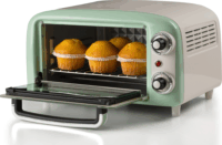 Ariete 3919GR Vintage Elektromos mini sütő 10L 800 Watt - Zöld/Fehér