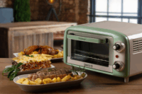 Ariete 3919GR Vintage Elektromos mini sütő 10L 800 Watt - Zöld/Fehér