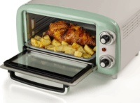 Ariete 3919GR Vintage Elektromos mini sütő 10L 800 Watt - Zöld/Fehér