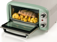 Ariete 3919GR Vintage Elektromos mini sütő 10L 800 Watt - Zöld/Fehér