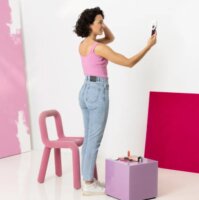 Medisana CM-20E Hordozható Szelfi tükör Ø 9 cm - Fehér