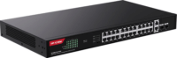 IP-COM G1128P-24-410W Fémházas 24+2-port Gigabit Rack PoE Switch