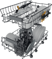 Whirlpool WH3UC10BS7A0X Szabadonálló mosogatógép 45cm 10 teríték - Inox